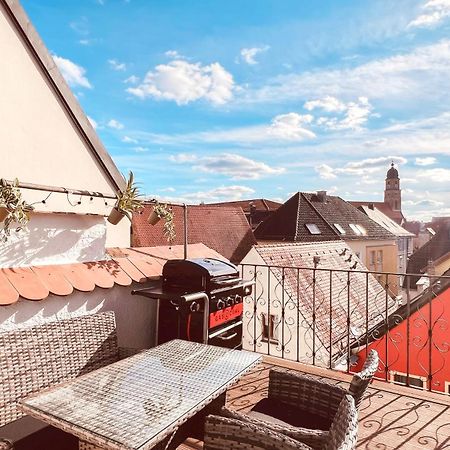 Zentrales Turm-Apt Mit Terrasse Amberg Exterior photo
